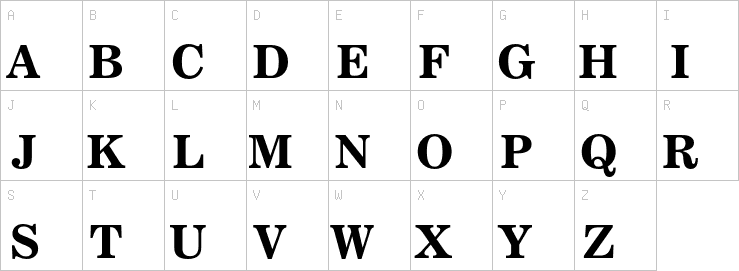 Uppercase characters
