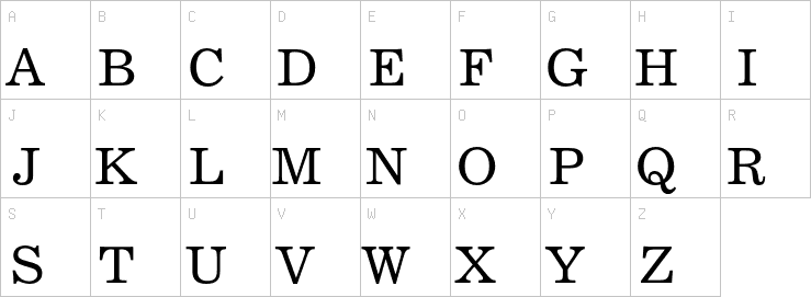 Uppercase characters