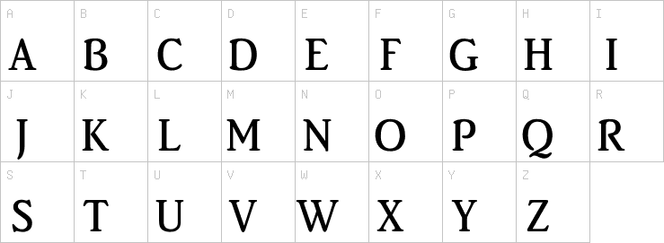 Uppercase characters