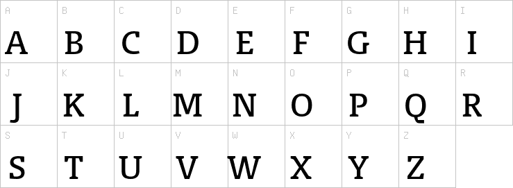 Uppercase characters
