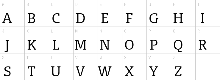 Uppercase characters