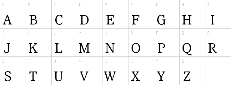 Uppercase characters