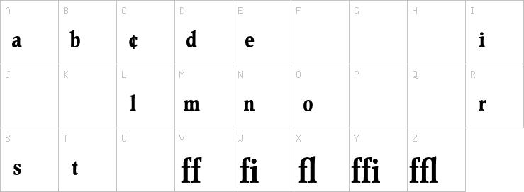 Uppercase characters
