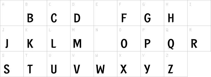 Uppercase characters