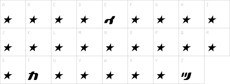Uppercase characters