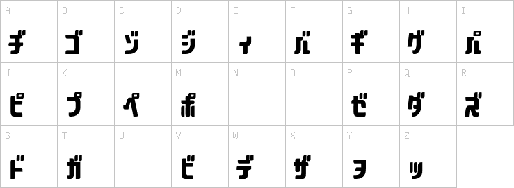 Uppercase characters