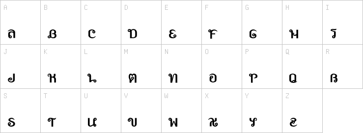 Uppercase characters