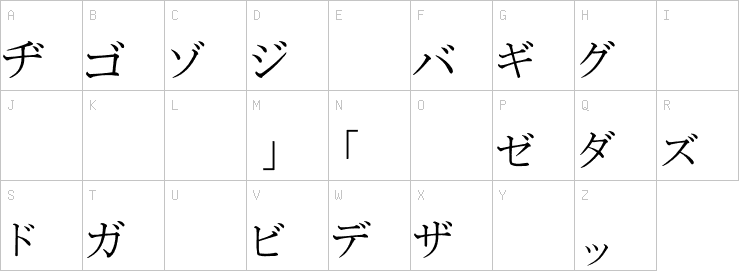 Uppercase characters