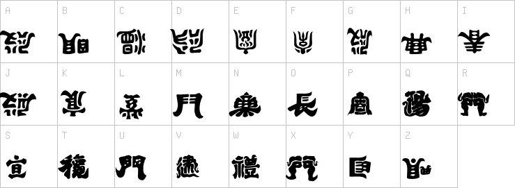 Uppercase characters