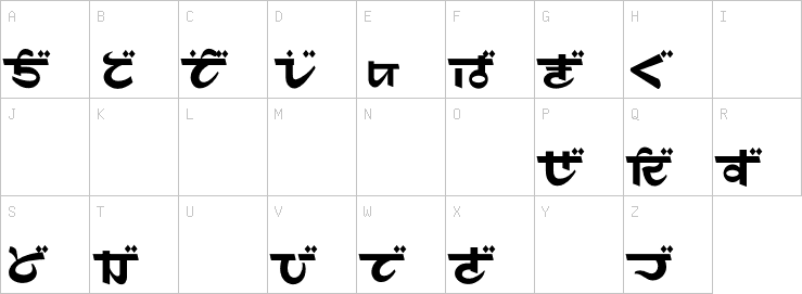 Uppercase characters