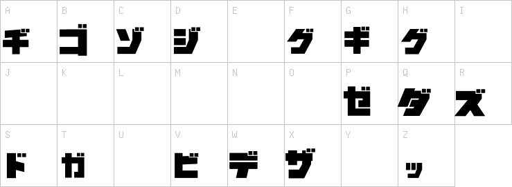 Uppercase characters