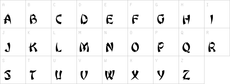 Uppercase characters