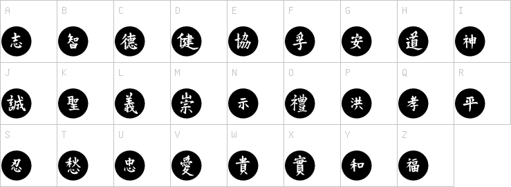 Uppercase characters