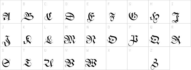 Uppercase characters