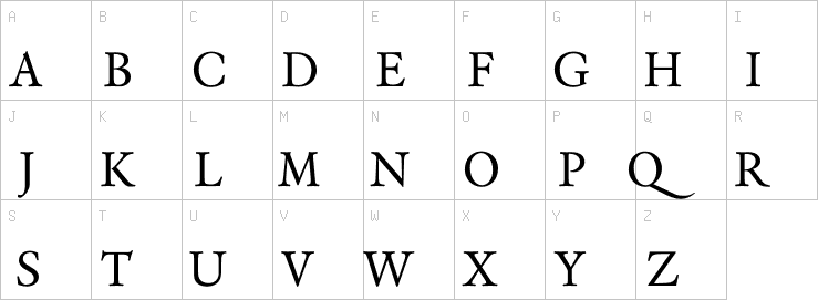Uppercase characters