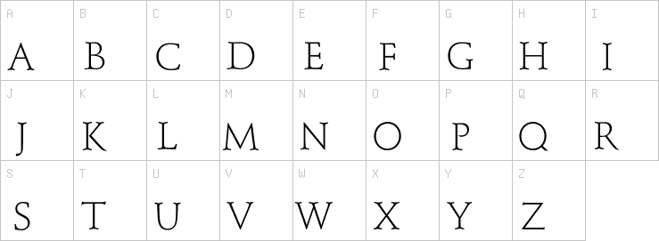 Uppercase characters