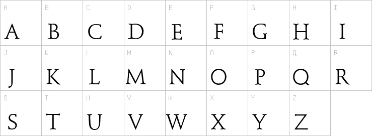 Uppercase characters