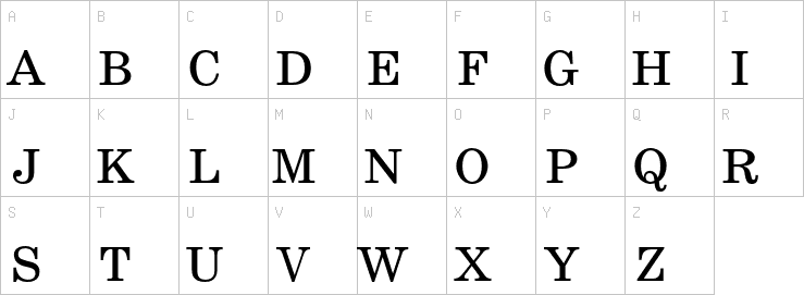 Uppercase characters