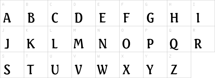 Uppercase characters