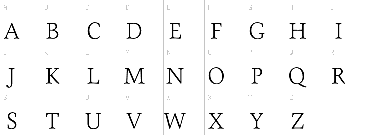 Uppercase characters