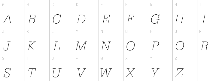 Uppercase characters