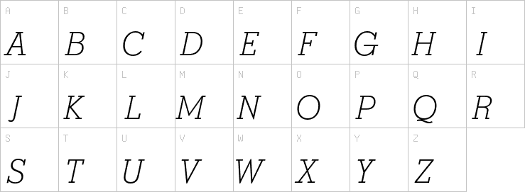 Uppercase characters