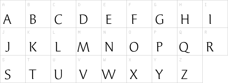 Uppercase characters