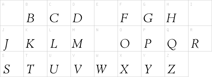 Uppercase characters