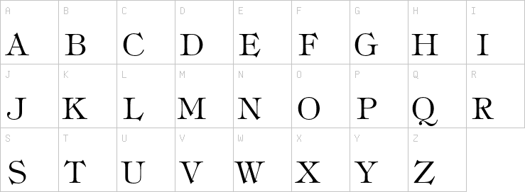 Uppercase characters