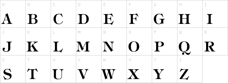 Uppercase characters