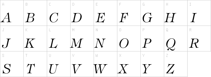 Uppercase characters