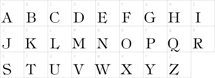 Uppercase characters