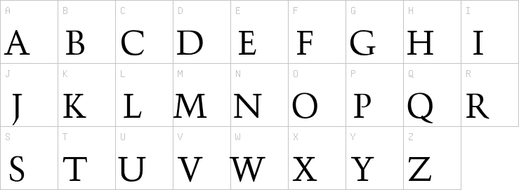 Uppercase characters