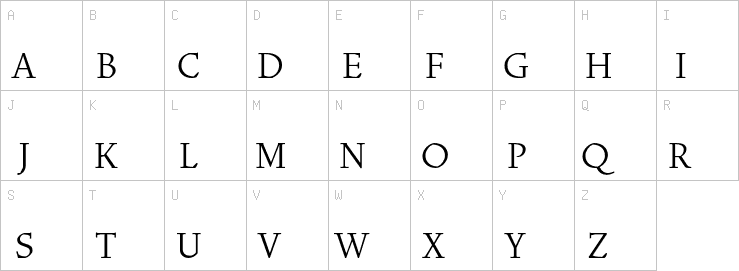 Uppercase characters