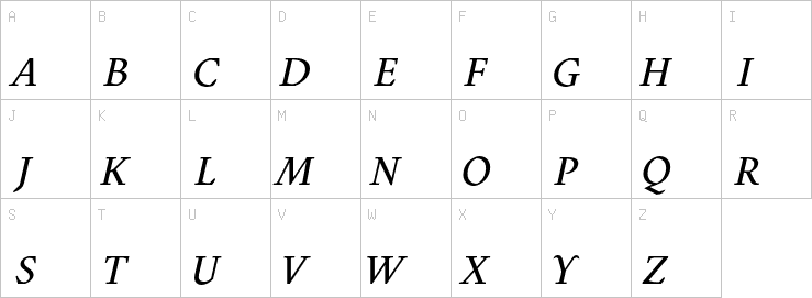 Uppercase characters