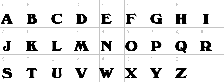 Uppercase characters
