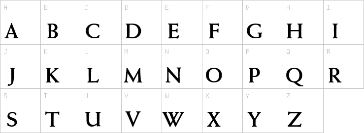Uppercase characters