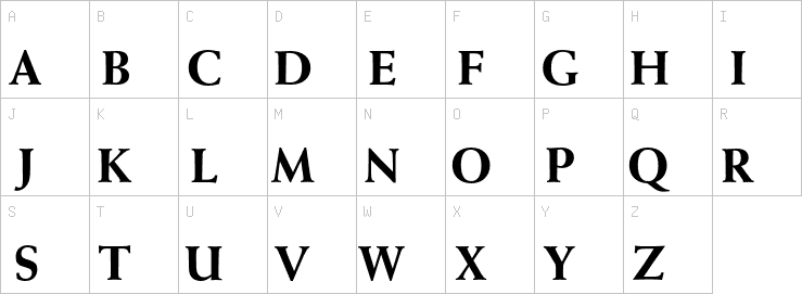 Uppercase characters