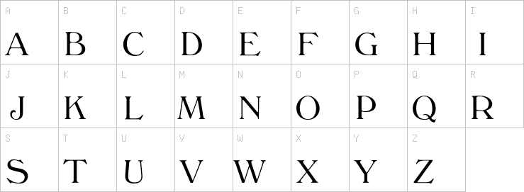 Uppercase characters