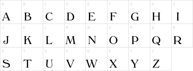 Uppercase characters