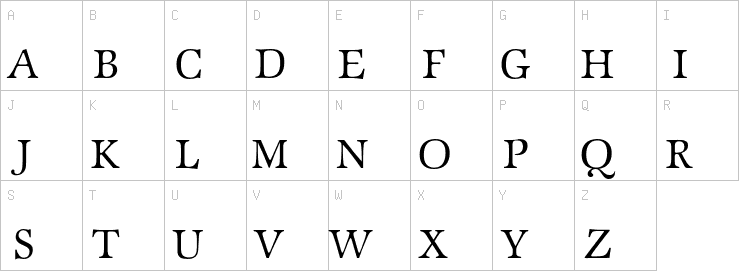 Uppercase characters