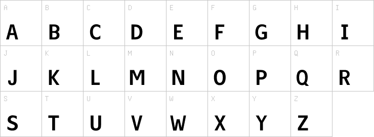 Uppercase characters