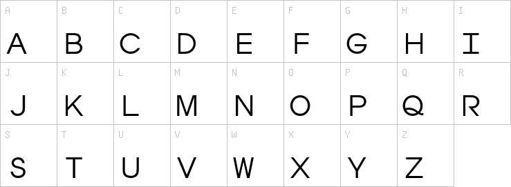 Uppercase characters