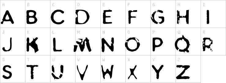Uppercase characters