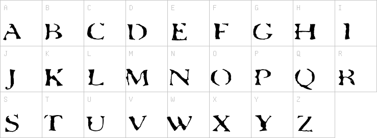 Uppercase characters