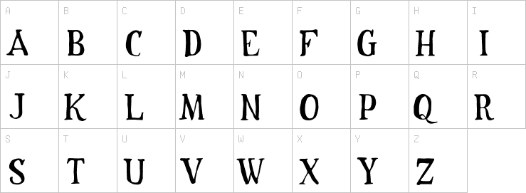 Uppercase characters
