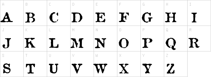 Uppercase characters