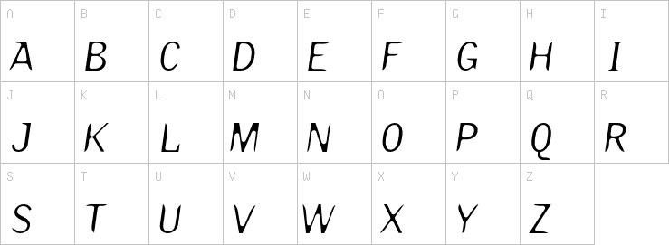 Uppercase characters