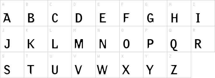 Uppercase characters