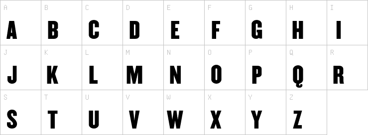 Uppercase characters